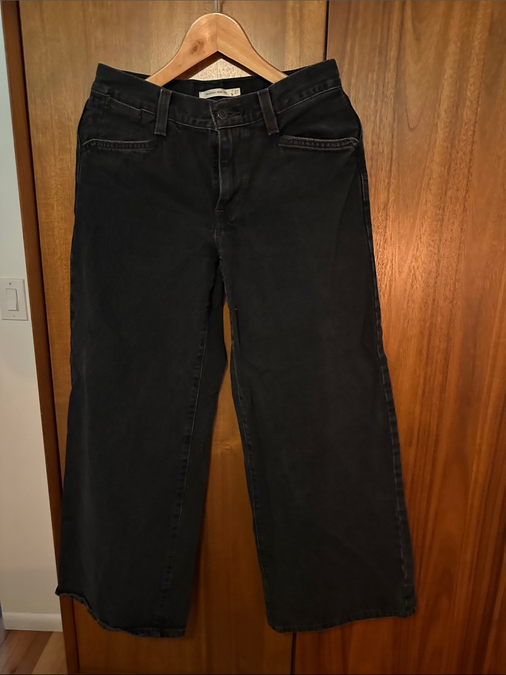 Levi's Black Wide Leg Jeans - Flare Style